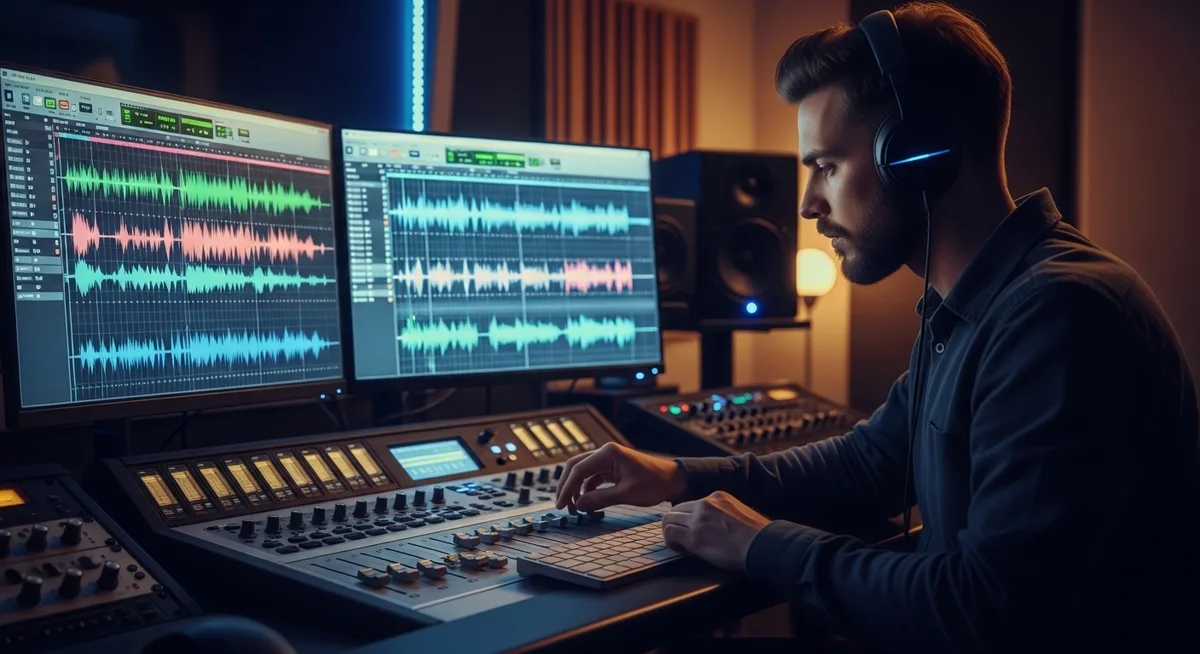 Dejá de perder guita con spots que se diluyen en el éter. Te revelamos la ciencia y el arte detrás de la fundición perfecta entre música y locución para que cada palabra de tu mensaje penetre el tímpano del oyente, sin importar el parlante más berreta. ¡Armá tu spot como los grandes!