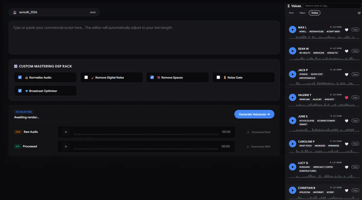 How to Create and Edit Professional Radio Commercials with AI Voiceover on SONODIT