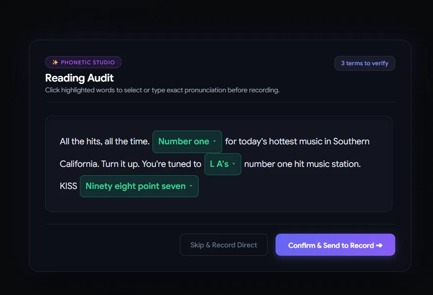 How to Create and Edit Professional Radio Commercials with AI Voiceover on SONODIT - Paso 5